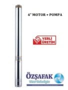 Öz Şafak  ST 16/27  10 Hp 380V  4'' Dalgıç Pompa (Motor + Pompa)