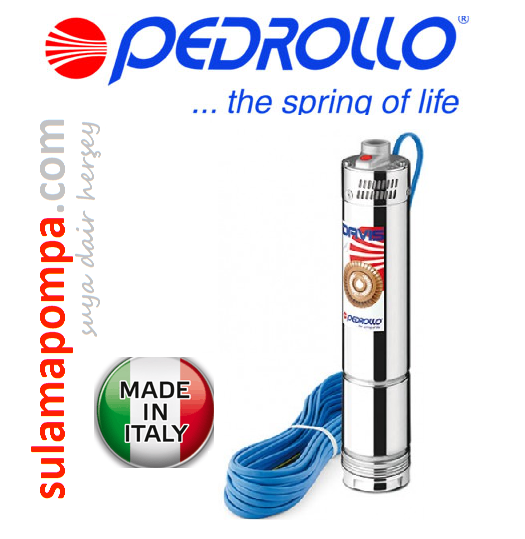 PEDROLLO DAVİS 1,HP 4\'\' SÜRTME FANLI DALGIÇ POMPA