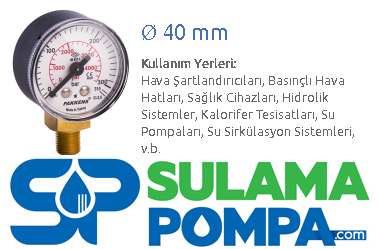 40mm 1/8'' ÇIKIŞLI METAL GÖVDE+AKRİLİK KAPAK