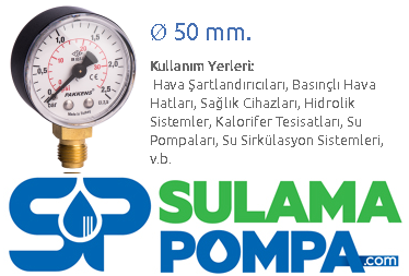 50mm 1/4'' ÇIKIŞLI METAL GÖVDE+AKRİLİK KAPAK