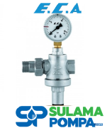 ECA 1/2'' MANOMETRELİ BASINÇ DÜŞÜRÜCÜ VALF PİSTONLU, İÇ VİDA X RAKORLU
