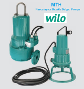Wilo MTH 110  9.5kW 380V  Parçalayıcı Bıçaklı Pis Kirli Foseptik Karışmış  Atıksu Dalgıç Pompa (Kızaklı)