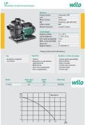 Wilo LP 40/10  0.4kW 220V  Kendinden Emişli Kirli Su Drenaj Santrifüj Pompa