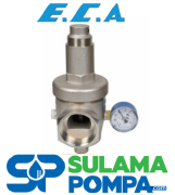 ECA 2'' MANOMETRELİ BASINÇ DÜŞÜRÜCÜ VALF PİSTONLU İÇ VİDA X RAKORLU