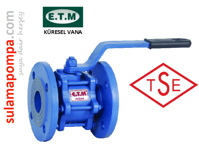 E.T.M YUSAL PN10-16 DN125 KISA TİP KÜRESEL VANA TAM GEÇİŞLİ