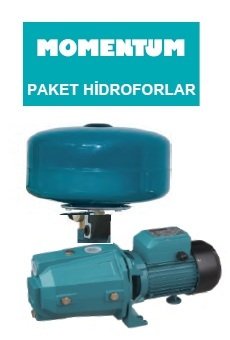 MOMENTUM PJM100-DA3 - 1Hp - 220V - JET POMPALI DÖKÜM GÖVDELİ  PAKET HİDROFOR