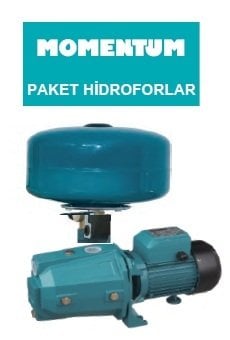 MOMENTUM PJW15M-DA3 - 1.5Hp - 220V - JET POMPALI DÖKÜM GÖVDELİ  PAKET HİDROFOR