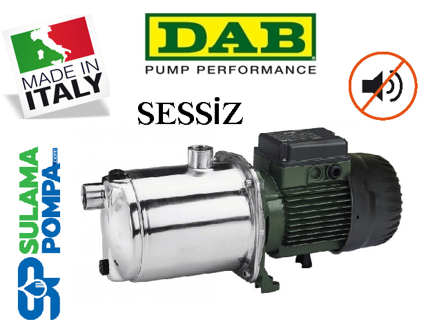 DAB EUROİNOX 30/30 M 0.6 HP YATAY ÇOK KADEMELİ PASLANMAZ ÇELİK  SÜPER SESSİZ POMPA