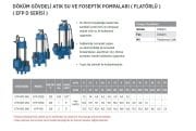 Etna EFP-075D    1Hp 220V  Döküm Gövdeli Atık Su Ve Foseptik Pompa (Flatörlü)