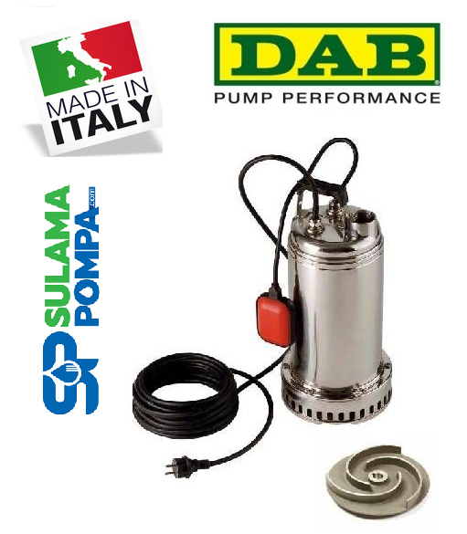 DAB  DRENAG 1000 T-NA 1.36 HP 380W PASLANMAZ DALGIÇ POMPA