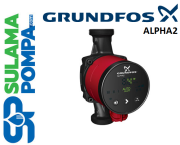 GRUNDFOS ALPHA2 25-50 180mm GİRİŞ-ÇIKIŞ 11/2\'\' FREKANS KONVERTÖRLÜ SİRKÜLASYON POMPASI