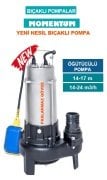 MOMENTUM PSP40-11/1.3F- 1.8HP-220V- PARÇALAYICI BIÇAKLI PASLANMAZ GÖVDELİ FOSEPTİK BIÇAKLI ÖĞÜTÜCÜLÜ DALGIÇ POMPA