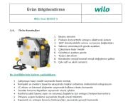 Wilo Isar BOOST5-E-5-2G  220V-50/60 Hz  SÜPER SESSİZ KENDİNDEN EMİŞLİ ÇOK KADEMELİ FREKANS KONTROLLÜ HİDROFOR