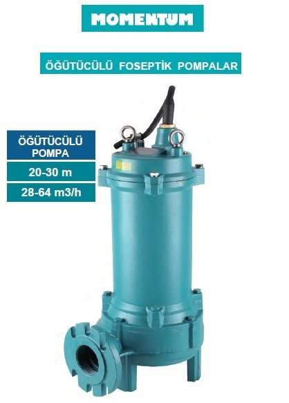 MOMENTUM P3000T- 4HP-380V- PARÇALAYICI BIÇAKLI DÖKÜM GÖVDELİ FOSEPTİK ÖĞÜTÜCÜLÜ DALGIÇ POMPA