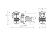 Nozbart Süper Taşkın Serisi PTF-045S - 4.5 Hp Ön Flitreli Havuz Pompası (Trifaze)
