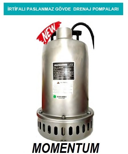 MOMENTUM QDN150T  2HP-380V  İRTİFALI PASLANMAZ GÖVDELİ DRENAJ DALGIÇ POMPA