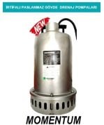 MOMENTUM QDN150T  2HP-380V  İRTİFALI PASLANMAZ GÖVDELİ DRENAJ DALGIÇ POMPA