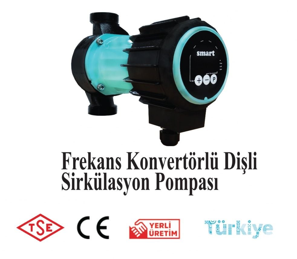 SMART  SPM 32/12 180 inv   FREKANS KONTROLLÜ DİŞLİ ECO DESIGN SİRKÜLASYON POMPASI