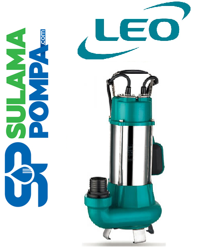 LEO XSP20-9/1.1I 1,5 HP PASLANMAZ GÖVDELİ KİRLİ SU DALGIÇ POMPA
