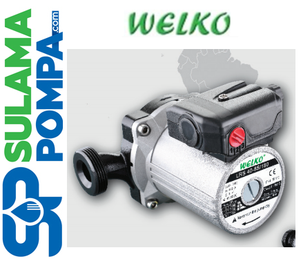 WELKO LRS 40-8S/180 11/2 '' GİRİŞ-ÇIKIŞLI 3 HIZLI SICAK SU SİRKÜLASYON POMPASI