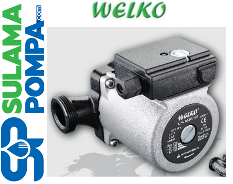 WELKO LPA 40-8S/180 11/2 '' GİRİŞ-ÇIKIŞLI 3 HIZLI SICAK SU SİRKÜLASYON POMPASI