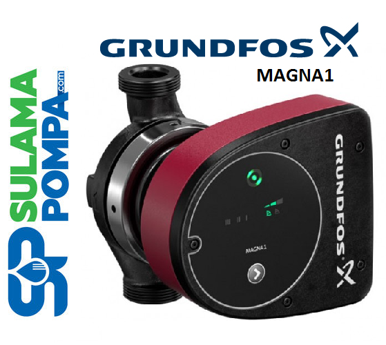 GRUNDFOS MAGNA1 25-40 180mm GİRİŞ-ÇIKIŞ 11/2\'\' FREKANS KONVERTÖRLÜ SİRKÜLASYON POMPASI-99221216