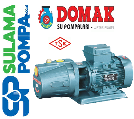DOMAK JET 100-1, HP 220V DÖKÜM GÖVDELİ JET POMPA