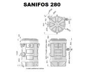 SFA SANİFOS 280 1 VX S   MONOFAZE 220V VORTEX(AÇIK FANLI) FOSEPTİK ATIK SU TAHLİYE CİHAZI - TEK POMPALI 280 LİTRE
