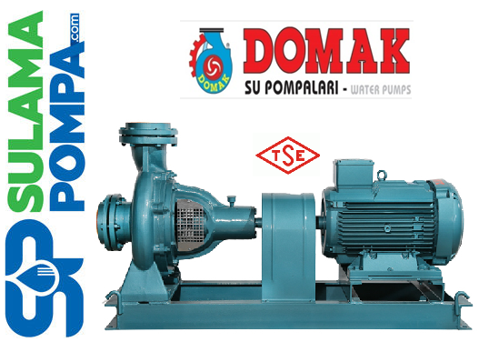 DOMAK SLG6A 20,HP 380V TEK KADEMELİ YATAY MİLLİ POMPA