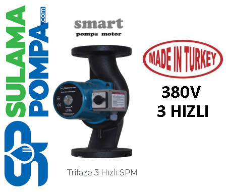 SMART SPM 80/10-360-3 TF 380V FLANŞLI 3 HIZLI SİRKÜLASYON POMPASI