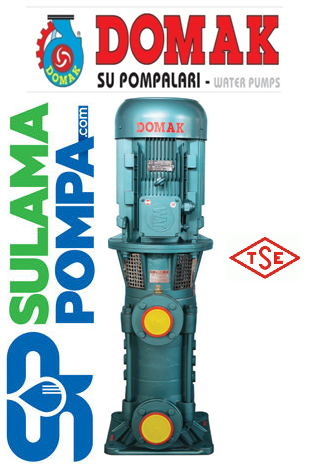 DOMAK KPDR40-3  7,5 HP 380V DÜŞEY MİLLİ ÇOK KADEMELİ PİK GÖVDELİ POMPA