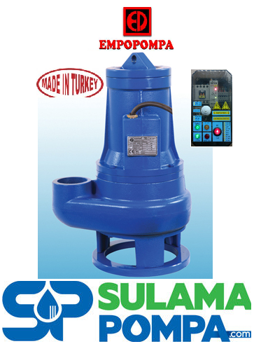 EMPO SU AYGIRI 400TV 4.HP 380W AÇIK FANLI PİS SU DALGIÇ POMPA( PANOLU )