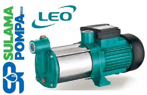 LEO 5XCM100S 1,2 HP PASLANMAZ GÖVDELİ YATAY KADEMELİ SANTRİFÜJ POMPA