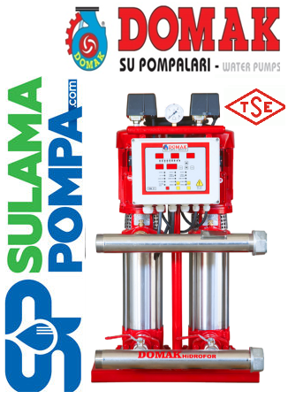 DOMAK 225‐4Tİ 2x10 HP 380W DİJİTAL PANOLU ÇİFT POMPALI HİDROFOR