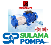 EMPO EMY-90/6 M 3.HP 220V ÇOK KADEMELİ YATAY MİLLİ POMPA