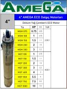 Amega MGT 300  3Hp 380V 4\'\' Döküm Yağ Çemberli Derin Kuyu Sondaj Dalgıç Motor (Eco motor)