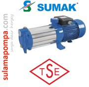 SUMAK SYMT12-400/7 4, HP 380W YATAY MİLLİ KADEMELİ POMPA