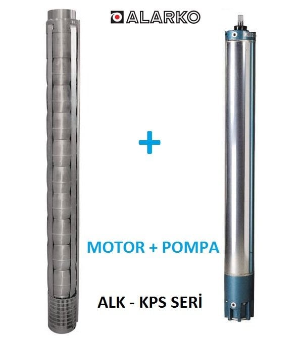Alarko  6013/20 Kps  20Hp  6'' Paslanmaz Derin Kuyu Dalgıç Pompa (Motor+Pompa) ALK-KPS Serisi