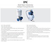 Aquastrong  EPIC-V8/XHC 2-3 M      0.5Hp 220V   Dikey Tanklı Kademeli Akıllı Paket Hidrofor