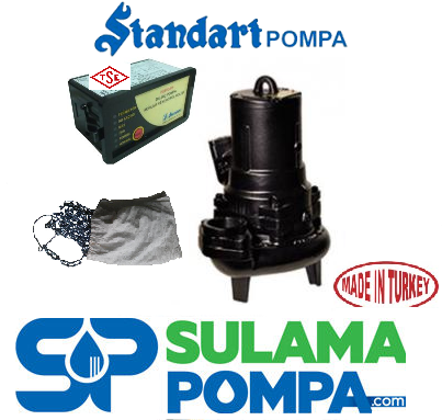 STANDART C50-160F 2. HP 380W PARÇALAYICILI BIÇAKLI FOSEPTİK DALGIÇ POMPA