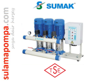 SUMAK SHT6C 150/8 3X1.5 HP 220W ÜÇ POMPALI DÜŞEY MİLLİ HİDROFOR