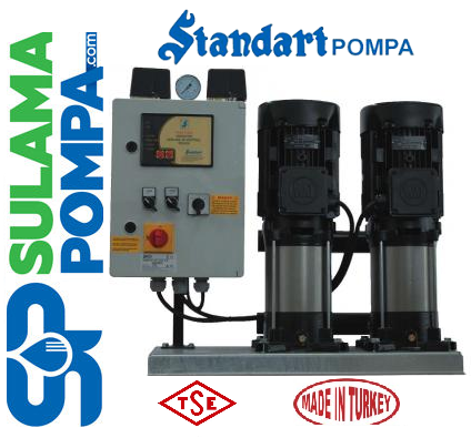 STANDART TH 2xSBT - V 100/5 7.5 HP 380W ÇİFT POMPALI TAM OTOMATİK HİDROFOR