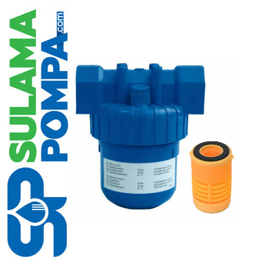 1/2'' FİLTRE KABI 072Y .100 MİCRON RENKLİ KOVAN SU FİLTRESİ