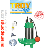 TROY HDBM 2200/2 PASLANMAZ GÖVDELİ BIÇAKLI FOSEPTİK DALGIÇ POMPA