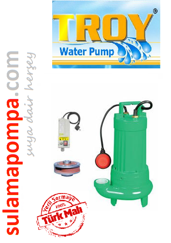 TROY HDBT 2200 DÖKÜM GÖVDELİ BIÇAKLI FOSEPTİK DALGIÇ POMPA