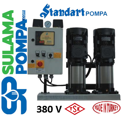 STANDART TH 2xSKM V 40/2 10.HP 380W ÇİFT POMPALI TAM OTOMATİK HİDROFOR