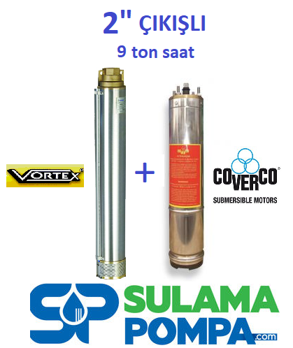 COVERCO 9GM-10 1,5 HP 380V DERİN KUYU DALGIÇ POMPA