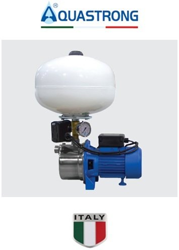 Aquastrong  CH 24 WTJ 60      0.6Hp 220V   24 Litre  Küre Tanklı Paslanmaz Paket Hidrofor