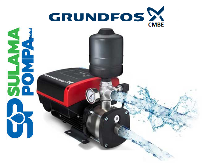 GRUNDFOS CMBE 1-44 0.7 HP 220V 2 LT TANKLI KADEMELİ FREKANS KONVERTÖRLÜ PAKET HİDROFOR