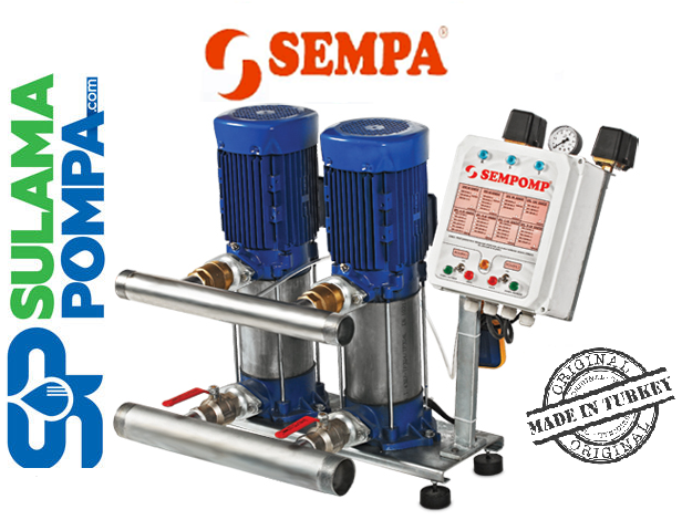SEMPA SPL 100-03x2 4.HP 380V ÇİFT POMPALI HİDROFOR